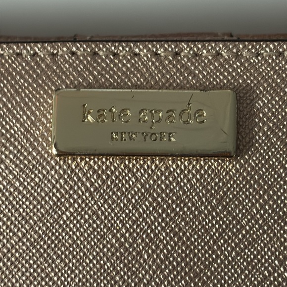Kate Spade Metallic Rose Gold Wallet - Picture 2 of 10